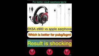 Footstep sound Comparison video for #pubgmobile #bgmi /#Eksa e900 vs Apple earphone /Shocking result