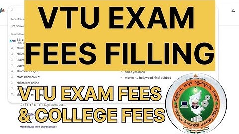 #VTUEXAMFEESFILlING | #vtu exam amount filling full process