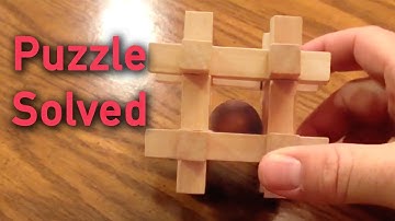 Wooden Puzzle with ball inside