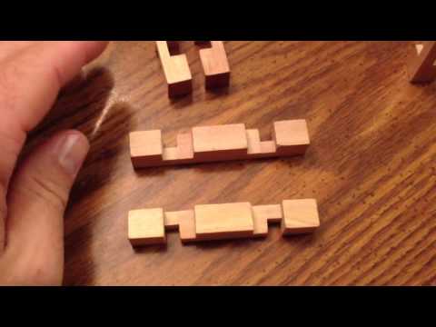 How to solve a 12 piece wooden Diamond Puzzle 