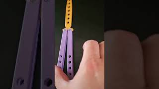 3D Printed Butterfly knife (PLA plastic Butterfly knife) #3dprinting #diy