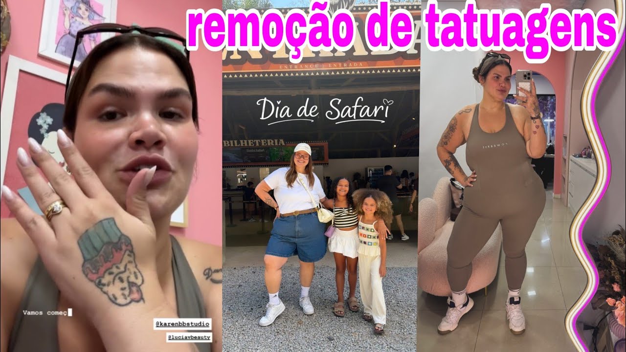 🌟 Thais Carla começou a remoção das tatuagens+passeio com as meninas 