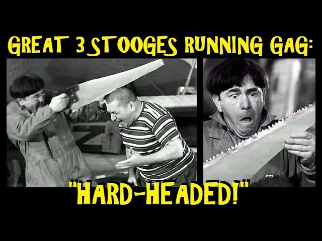 Great 3 Stooges Running Gag: "Hard-Headed!"