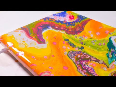 ACRYLIC POUR with MOD PODGE as POURING MEDIUM