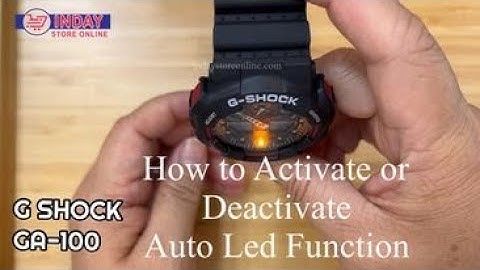 G-SHOCK GA-100 How to activate auto led function