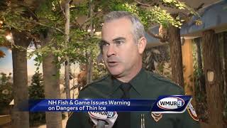 Fish and Game issues thin ice warning