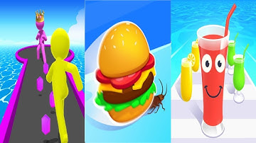 Giant Rush / Burger Rush / Juice Run - Gameplay All levels Walkthrough - BEST android GAMES