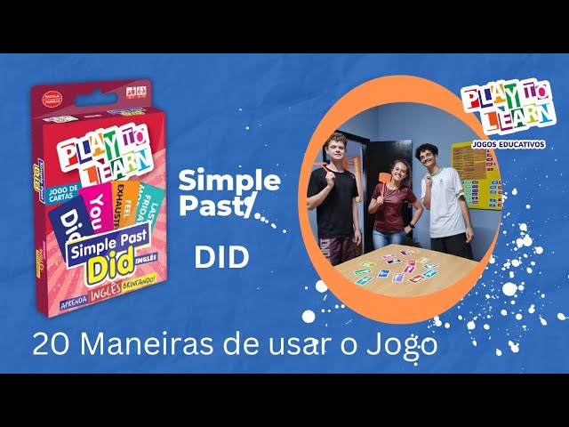 Aprenda Inglês Brincando - Jogo de Cartas - Simple Past Did - Play