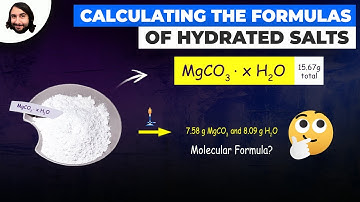 Calculating the Formulas of Hydrated Salts