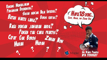 Cara Mudah Mengerjakan Integral Menggunakan Maple 18