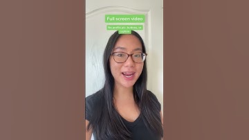 New Full Screen TikTok Feature!