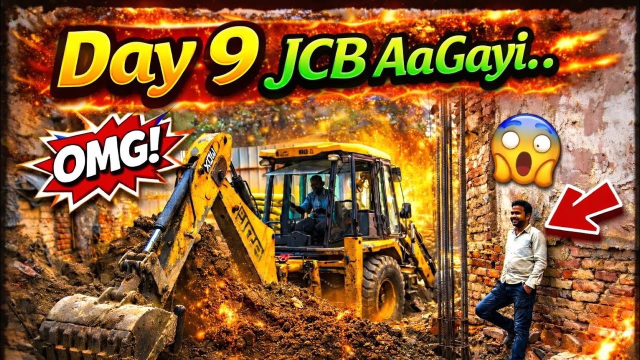 DAY 9 || AAKHIRKAAR AAJ BULLDOZER AA HI  GAYA.☠️😎|| 5 COLOUMS OR DALNE H BS FOOTING MAIN.🤪 #footing 