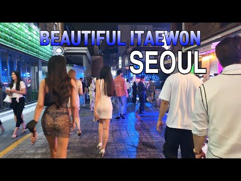 [4K] Beautiful of Itaewon club street in summer  Seoul south Korea