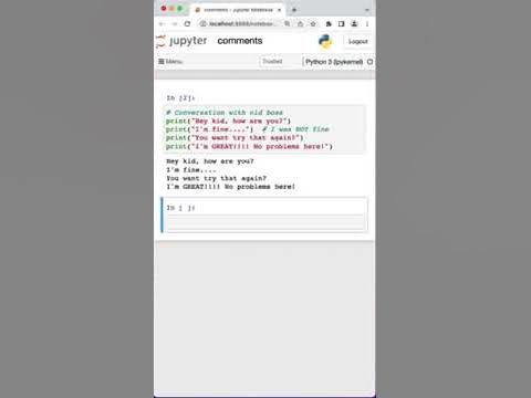 How To Comment in Python #shorts - YouTube