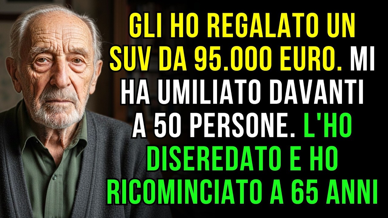 Mio figlio ha alzato il calice davanti a cinquanta invitati e ha detto: “Un brindisi al vecchio sciocco che cerca di comprare l’affetto.” Le risate sono esplose, e io sono rimasto lì con le chiavi...