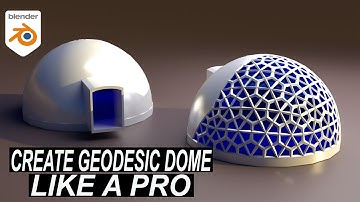 How to Make a Geodesic Dome in Blender Geometry Nodes - Blender Tutorial