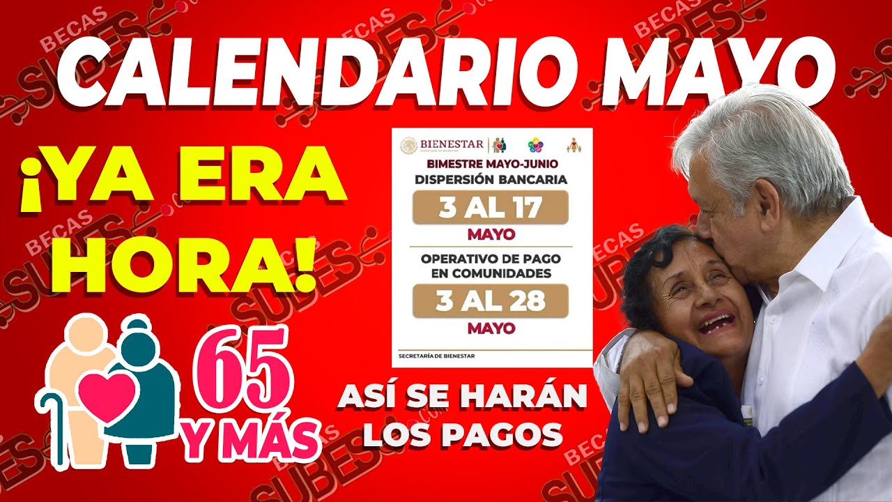 Secretaria del Bienestar ️ Calendario de PAGOS a TODOS los ADULTOS ...