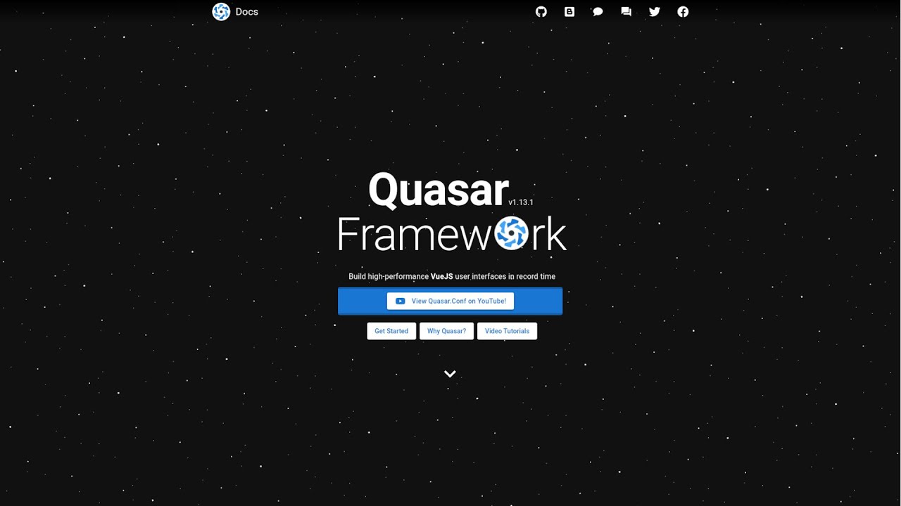 Quasar framework. Quasar фреймворк. квазар фреймворк. quasar framework logo.