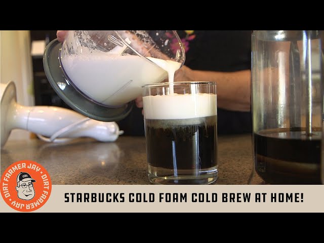 Starbucks Cold Foam Cold Brew At Home! 
