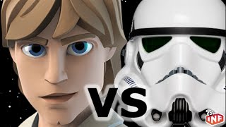 Luke Skywalker vs Star Wars Imperial Troopers Disney Infinity