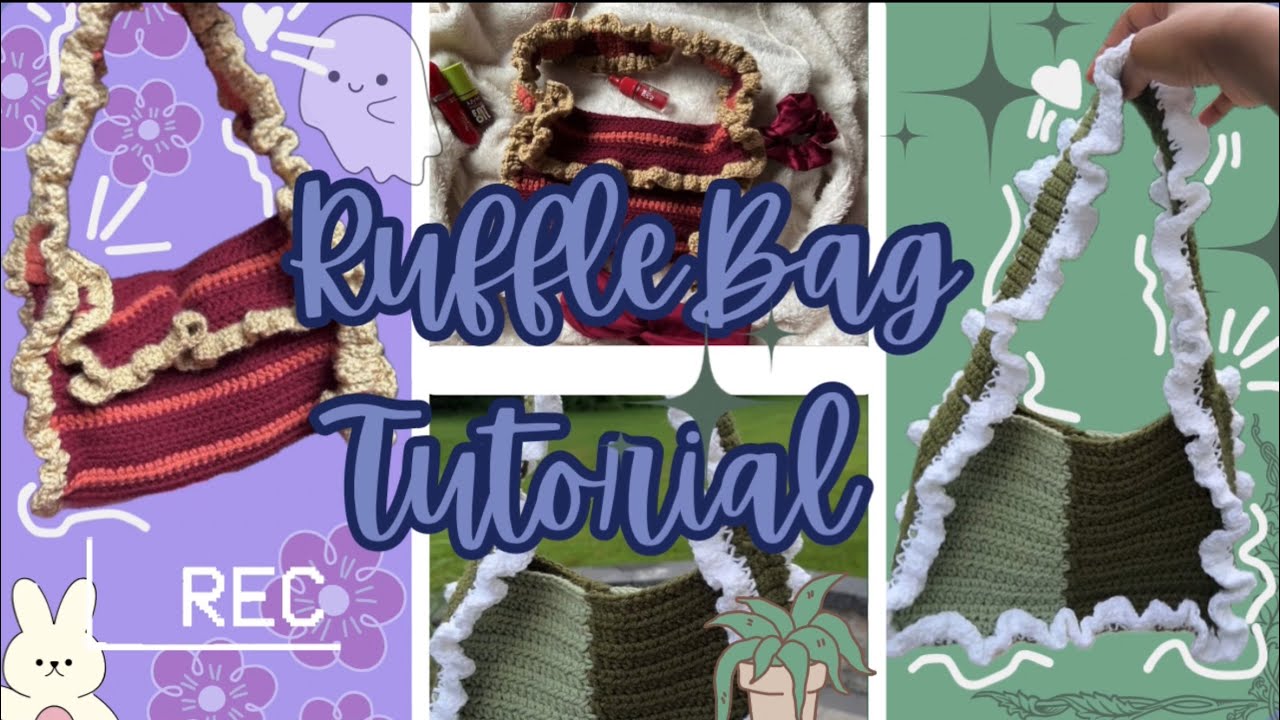 Ruffle Bag Crochet Tutorial | Trendy Beginner Friendly Crochet| Crochet ...