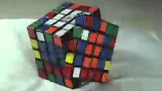 5x5x5 Professor Rubik's cube self solve stop motion