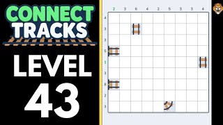 Connect Tracks: Logic Puzzle Level 43 Walkthrough