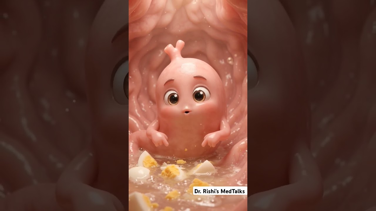 🥚 Anda Khane Ke Baad Body Mein Kya Hota Hai? 😱 | Egg Digestion 3D Animation #Shorts