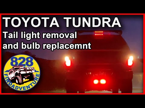 Tundra tail light removal and bulb replacement