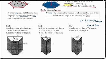 Volume of Prisms and Pyramids - Geometry