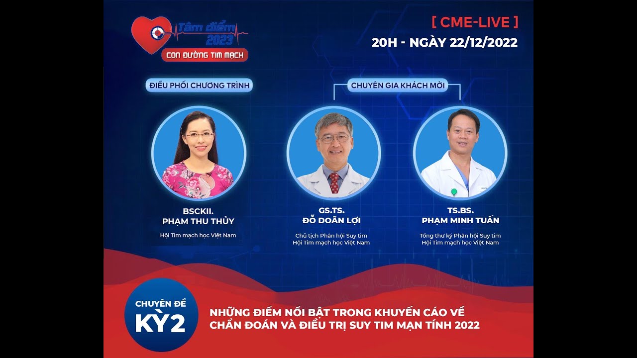 Kỳ 2: NHỮNG ĐIỂM NỔI BẬT TRONG KHUYẾN CÁO VỀ CHẨN ĐOÁN VÀ ĐIỀU TRỊ SUY TIM CẤP VÀ MẠN TÍNH 2022