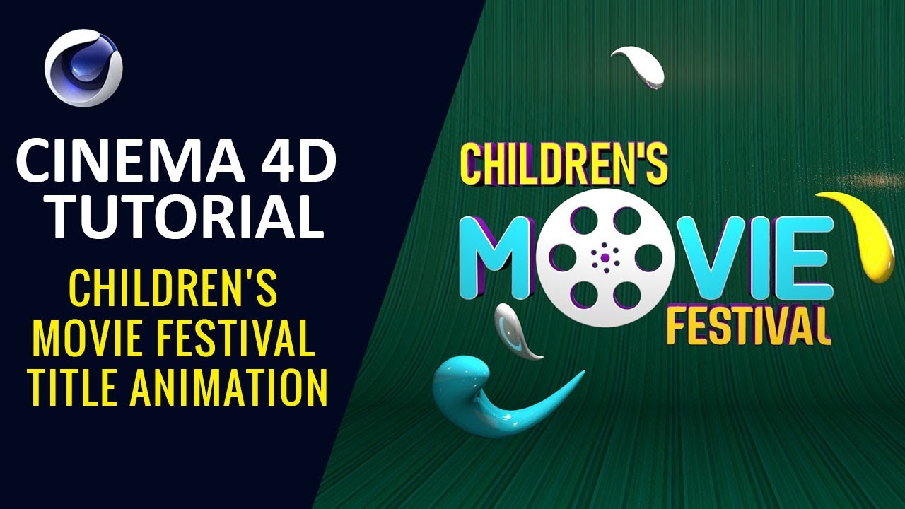 Children's Movie Festival Title Animation - Cinema 4D Tutorial - YouTube