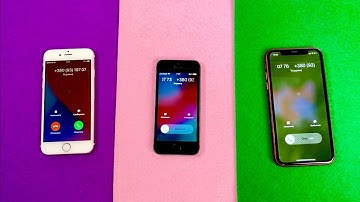 Apple iPhone 5s vs 6s vs 11 red incoming calls at the same time