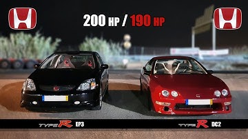 B18C Integra TYPE R DC2 🆚 K20A Civic TYPE R EP3 🏁