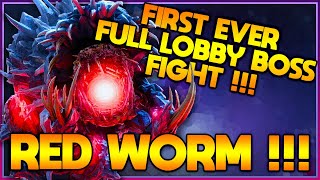 FIRST EVER "FULL LOBBY" RED WORM BOSS FIGHT !!!