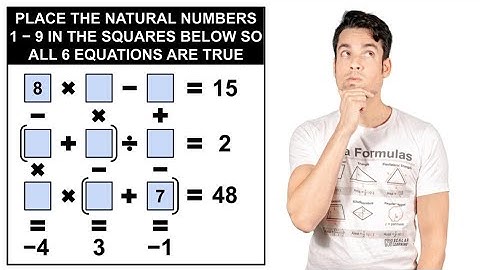 Make 6 True Equations! Fill in digits 1-9 using each number ONLY once!