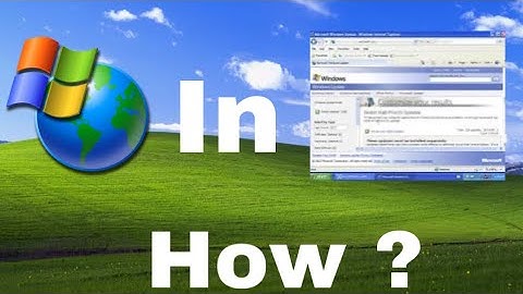 How to get Updates from Microsoft in Windows XP in 2022