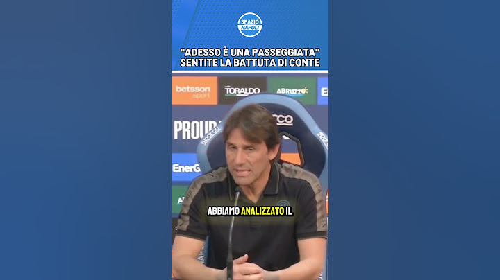 "ADESSO È UNA PASSEGGIATA" | Sentite la BATTUTA di ANTONIO CONTE in CONFERENZA STAMPA alla...