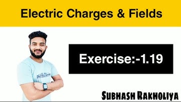 NCERT Solution | Class 12 Physics | Exercise 1.19 | Electric Fields & Charges by Subhash Rakholiya
