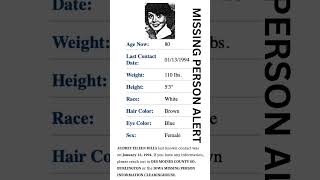 MISSING PERSON ALERT: Help Find Audrey Eileen Dill