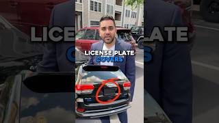 Did You Know that License Plate Covers that Block or Tint your License Plate are ILLEGAL!? 🪪⚫️