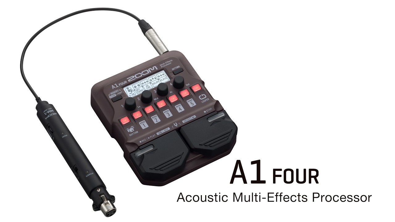 アコースティック楽器専用マルチエフェクター【A1 FOUR】 | ZOOM STORE