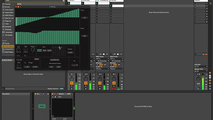 Freetrig Max for Live Sequencer Demo