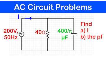 42 - AC-CIRCUITS PROBLEEM 10 & 11 | Bepaal de impedantie, stroom en de fasehoek #knust