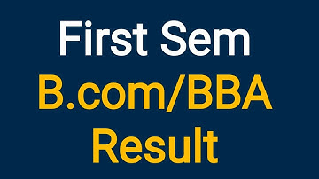 First Sem B.Com/BBA Result| Calicut University