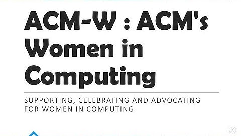 ACM-W Virtual Grace Hopper Conference Booth 2020