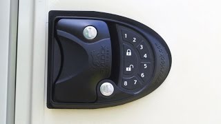 Installing a RVLock Keyless/Wireless Door Lock.