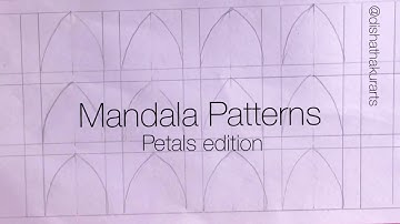 Mandala Patterns for Beginners | Petals | Learn with me #dishathakurarts