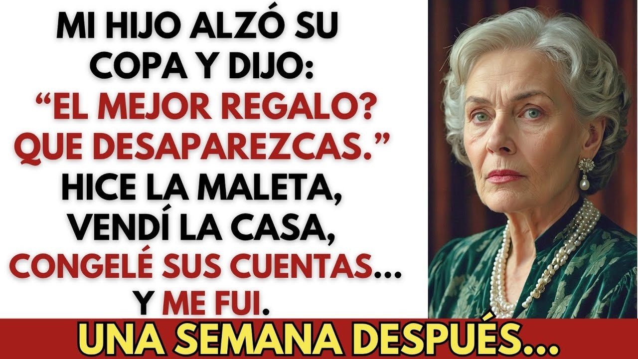 En el cumpleaños de mi hijo, dijo  “El mejor regalo sería que desaparecieras