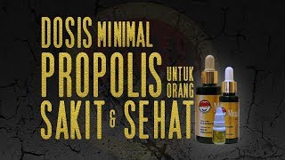 DOSIS MINIMAL PROPOLIS UNTUK ORANG SAKIT DAN SEHAT